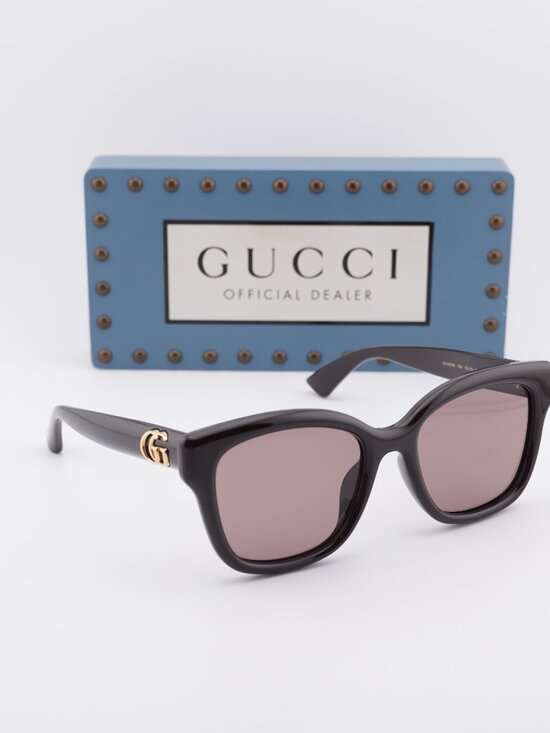 Gucci GG1830SK 004 Square Sunglasses - Brown\\Violet